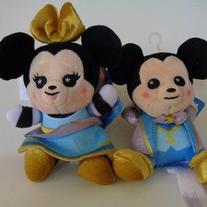 Walt Disney World 50th Anniversary Wishables Mickey & Minnie Mouse plush NWT